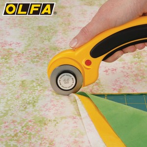 OLFA tròn tự làm Giấy Vải cắt dao 28mm 45mm 60mm rộng carbon lưỡi thép tiện ích Con lăn xoay cắt nhựa - Product Image 5