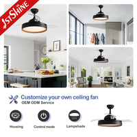 Ventilador de Techo Inteligente 1stshine de 42 Pulgadas con Control por Voz Mediante Aplicación Wifi, Compatible con Control por Voz, Silencioso, con Aspas Retráctiles y Luz LED