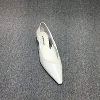 Chaussures pour femmes style européen, Nouvelle collection Printemps, en PU, à talon fin, à bout pointu, ajourées, style décontracté