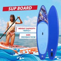 Livraison gratuite dans l'UE pour la planche à pagaie gonflable Red Drop Stitch 350 cm extra large 190 kg haute stabilité certifiée CE