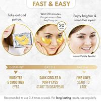 Masque oculaire en collagène 24K, livraison gratuite, masque pour les yeux, collagène, Anti-rides, Anti-âge, étiquette privée, vente en gros