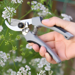 Hochfeste Industriequalität Edelstahl-Bypass-Gartenschere Verchromter Kunststoffgriff mit Schutzhülle - Product Image 1