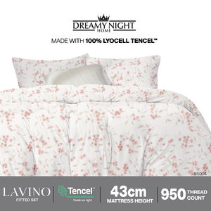 Lavino King Set ajustado 100% Lyocell TENCEL, 950TC, bolsillo profundo de 43cm, suave como la seda y respetuoso con el medio ambiente - Product Image 6