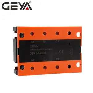 GEYA GSR1-3-60DA NEW three phase solid state relay 8 way 12V solid-state relay 220v input and 220v output ssr relay