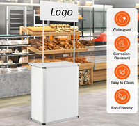 Portable Tradeshow Podium Table Affichage Exposition Comptoir Stand Stand Stand Foire avec Mur