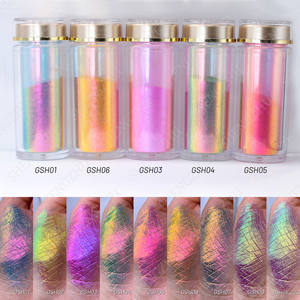Neuankömmling Low MOQ Shimmer Einzigartige Süßigkeiten Aurora Nagellack Pulver Lidschatten Multi Chrom Loose Chameleon Pigment <span class=keywords><strong>Powder</strong></span> - Product Image 6