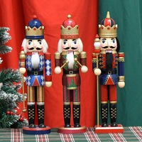 Décoration de Noël Marionnette Soldat Style Européen Ornement Artisanat Créatif pour la Maison Couleur Personnalisée Peinte 41cm Vente en Gros Usine