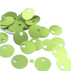 20mm rond plat en vrac Pvc paillettes grand trou mat couleur bricolage robe de mariée embellissement <span class=keywords><strong>pull</strong></span> décoratif couture <span class=keywords><strong>Film</strong></span> paillettes - Product Image 5
