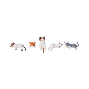 Mini Adornos de PVC de Gato, Muñeco de Decoración de Animales de Dibujos Animados, Simulación para Pantalla Central de Coche - Product Image 5