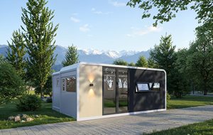 <span class=keywords><strong>Casa</strong></span> Prefabricada Móvil Tipo Cabaña Apple, <span class=keywords><strong>Casa</strong></span> Pequeña Montada en Remolque para Glamping, Resort, <span class=keywords><strong>Alquiler</strong></span> Vacacional - Product Image 4