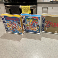 Vitrine de jeu vidéo en acrylique pour PS3 PS4 PS5 SNES N64 GameBoy Box Protector Clear Hard Game Storage Case