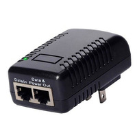 Adaptateur d'alimentation PoE 48V 0.5A 24W 10/100 Mbps avec prise US pour système VoIP