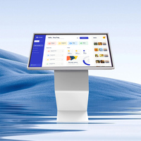 Terminal Multifuncional Táctil Vertical HD Todo en Uno para Publicidad, Terminal de Autoservicio Horizontal con Pantalla Táctil para Centros Comerciales