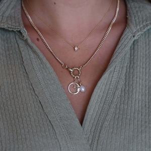 Elegante Cadena Suelta Básica de Acero Inoxidable DIY, Chapado al Vacío en Oro de 18K, Collar Daquan Love con Protección - Product Image 3