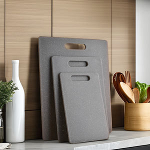 Planche à découper en plastique écologique personnalisée planche à découper double face en trois parties pour le tri des légumes - Product Image 2