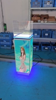 Affichage LED Colonne Pleine Couleur 4 Faces Commercial - Utilisation Intérieure/Extérieure Fiable et Attrayante, Luminosité 500cd pour les Entreprises