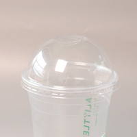 Vaso Desechable Biodegradable de PP Transparente de Pared Simple para Café y Limonada, 5 oz, 10 oz, 568 ml, 12 oz, Personalizable