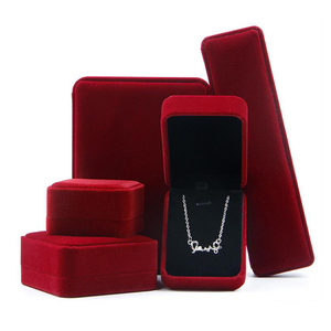 RINNTIN JB05 Luxury <strong>Women</strong> Gift <strong>Box</strong> Packaging Premium Velvet <strong>Jewelry</strong> <strong>Box</strong> - Product Image 3