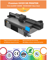Harga printer inkjet digital flatbed led UV otomatis format besar untuk cetak bahan media datar
