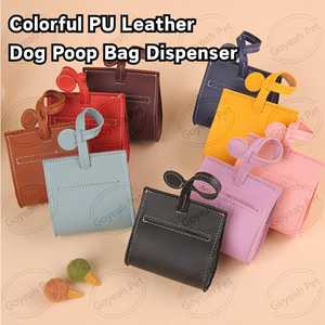Dispenser per Sacchetti per Escrementi di Cane in Pelle PU con Ampia Apertura, Porta Sacchetti per Rifiuti di Animali Domestici con Cuciture Resistenti - Product Image 2