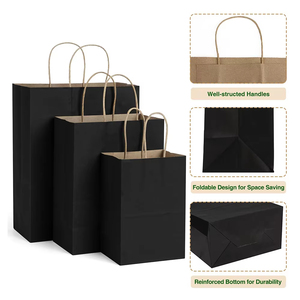 Nhà Máy Tùy Chỉnh Vàng Dập In Ấn Thân Thiện Với Môi Bền Kraft Giấy Túi Cà Phê Cho Một Cốc Hai Ly Takeaway - Product Image 5