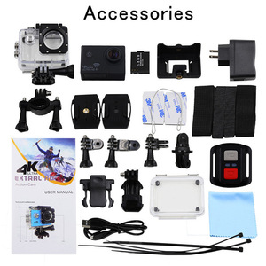 Action <b>Camera</b> 4K Ultra Hd Wifi Waterproof 30M With <b>Remote</b> Control Black And Silver - Product Image 4