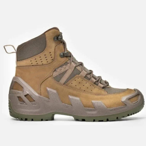 TSB08 Suede <b>Hiking</b> <b>Boots</b> Mid Cut Breathable Outdoor All Seasons Tactical Walking Shoes Brown - Product Image 4