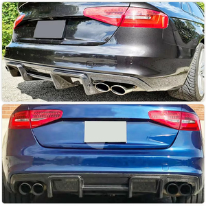 Sline S4 <span class=keywords><strong>A4</strong></span>รถยนต์สไตล์ KB คาร์บอนไฟเบอร์กันชนหลังขอบล่างสำหรับ Audi S4 <span class=keywords><strong>A4</strong></span> B8.5 2013 2014 2015 <span class=keywords><strong>2016</strong></span> - Product Image 3