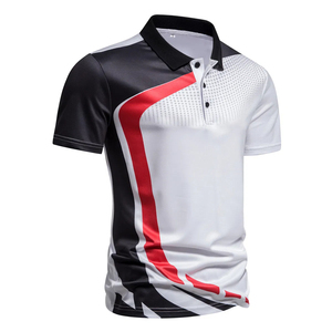 Été Nouveau Style Hommes Polo à manches courtes Sublimation Imprimé Lapel Collar Tee Basketball Training Sport Top - Product Image 6