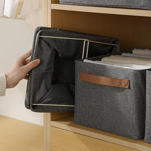 新しいワードローブ服オーガナイザージーンズ引き出し服オーガナイザー家庭用収納ビン生地折りたたみ式服オーガナイザー - Product Image 6