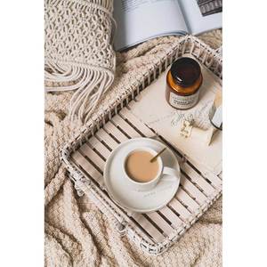 Bandejas ecológicas tejidas hechas <span class=keywords><strong>a</strong></span> mano de diseño 2020, también de ratán, almacenamiento rectangular, para servir té, café, <span class=keywords><strong>ba</strong></span> - Product Image 4