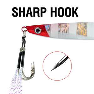 SNEDA Fast Sinking 40g-80g Metal Jig Lures Glow Night Fishing for Carp &amp; Mackerel/Seabass Long <strong>Cast</strong> Shore Fishing - Product Image 5