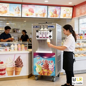 Nuova Macchina Automatica per Gelato per Gelaterie e Ristoranti, Uso Commerciale, Macchina per Gelato Soft in Plastica - Product Image 3