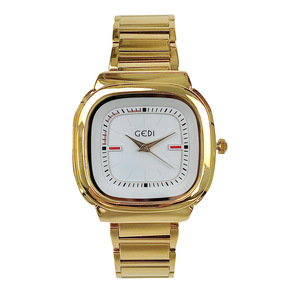Reloj Cuadrado para Hombre, Color Negro Metálico, Correa de Acero Inoxidable, Reloj de Pulsera de Cuarzo de Moda con Fecha - Product Image 3
