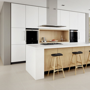 AIS Living Unités de cuisine complètes Norme européenne Armoire en MDF laminé Laque en PVC Laque Évier Charnière <span class=keywords><strong>Tiroir</strong></span> Glissière - Product Image 2