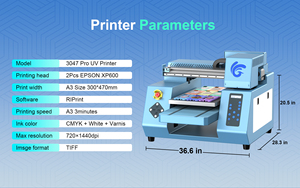 3047 Uv Printing Machine A3 UV Printer XP600 LED Lamp Rotary Flatbed for Phone Case Acrylic Metal Glass Bottle Wood UV Printer - Product Image 5