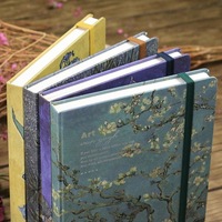 Bloc-notes XinyiArt A5 relié rigide, série Van Gogh, 50 feuilles, 160 g/m², pages vierges, carnet de croquis pour artiste, carnet de dessin