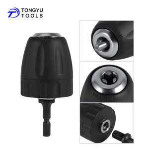 1/4 "Hex Shank için <span class=keywords><strong>3</strong></span>/8"-24UNF adaptörü ile 0.8-10mm anahtarsız Chuck, 2-Piece matkap dönüşüm dönüştürücü Set için darbeli matkap - Product Image 6