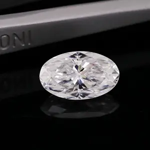 Customization 1CT oval cut loose moissanite stone vvs wholesale moissanite for sale