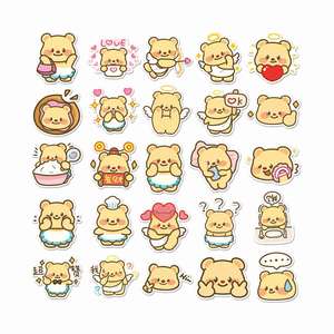 สติกเกอร์ไวนิลไดคัทพิมพ์โลโก้ตามสั่ง กันน้ำ ลายการ์ตูน วัสดุ PET และกระดาษ สำหรับตกแต่ง - Product Image 4