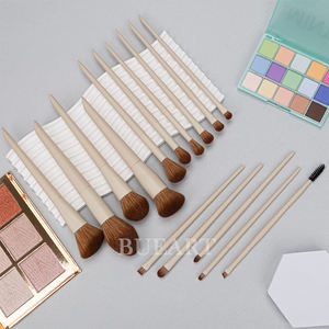 Ensemble de pinceaux de maquillage Daily Queen & Morp 15 pièces KHAKI Brown Hair Fluffy Powder Foundation concealer Eyeshadow eyebrow eyeliner - Product Image 2