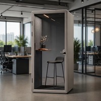 Cabine de réunion modulaire insonorisée et mobile, certifiée CE ISO9001, idéale pour bureaux commerciaux et hôtels – Meilleures ventes à prix abordable