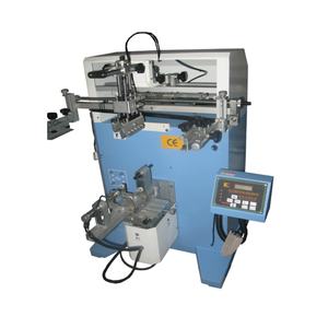 Imprimante sérigraphique pneumatique de précision monocouleur pour bouteilles cylindriques d'extincteurs, facile à utiliser - Product Image 1