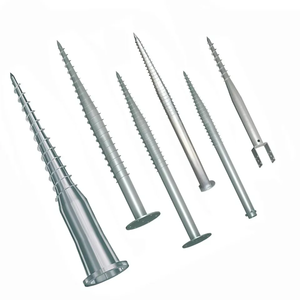 Anclaje Espiral para Montaje en Suelo de Paneles Solares Fotovoltaicos, Estructura de Acero, Pilar de Acero Q235 Galvanizado - Product Image 3