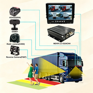 Kit de Surveillance Véhiculaire 4 Canaux 1080P avec Écran 10 pouces, 4G LTE, GPS, MDVR, Avertissement de Collision IA et Moniteur de Fatigue pour Transport en Bus (OEM) - Product Image 2