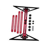 Règle d'escalier en alliage d'aluminium 6063, nouveau modèle, multifonctionnelle, pliable, pour la menuiserie et la rénovation, outil de mesure pour escaliers, Chine