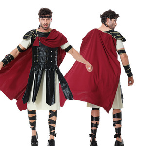 Gladiadores europeos soldado capa Halloween Cosplay niños hombres adultos antiguo romano Príncipe Spartan Warrior carnaval disfraz - Product Image 4