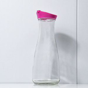 Bouteille en verre 1L avec couvercle blanc Lait brésilien Bouteille de brassage domestique portable Bouteille d'enzymes Ensemble de bouilloire d'eau froide - Product Image 5