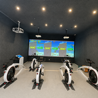 Équipement de jeu d'arcade de course cycliste personnalisé pour 6 joueurs, jeu de projection multijoueur pour aire de jeux intérieure pour enfants, vente en gros