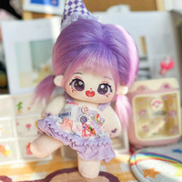 Douze constellations petits enfants mignon en peluche anime bébé coton poupée fille vêtements faits à la main poupée en peluche kawaii poupées coton